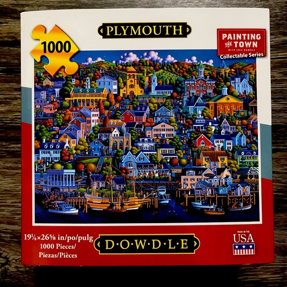 Dowdle Plymouth 1000 piece puzzle 🧩 - Picture 1 of 4